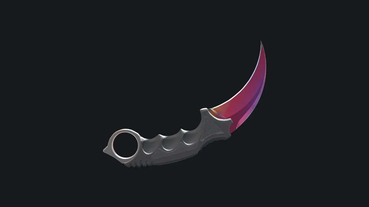 Karambit | Fade rendered in 3D